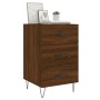 Mesita de noche madera de ingeniería marrón roble 40x40x66 cm de vidaXL, Mesitas de noche - Ref: Foro24-827659, Precio: 60,94...