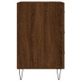 Mesita de noche madera de ingeniería marrón roble 40x40x66 cm de vidaXL, Mesitas de noche - Ref: Foro24-827659, Precio: 60,94...
