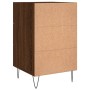 Mesita de noche madera de ingeniería marrón roble 40x40x66 cm de vidaXL, Mesitas de noche - Ref: Foro24-827659, Precio: 60,94...