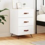 Mesita de noche madera de ingeniería blanco 40x40x66 cm de vidaXL, Mesitas de noche - Ref: Foro24-827628, Precio: 67,99 €, De...