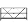 Mesa consola hierro y madera ingeniería gris Sonoma 160x30x75cm en Mesas auxiliares | Comprar online en Foru.es