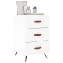 Mesita de noche madera de ingeniería blanco 40x40x66 cm de vidaXL, Mesitas de noche - Ref: Foro24-827628, Precio: 67,99 €, De...