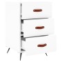 Mesita de noche madera de ingeniería blanco 40x40x66 cm de vidaXL, Mesitas de noche - Ref: Foro24-827628, Precio: 67,99 €, De...