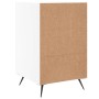 Mesita de noche madera de ingeniería blanco 40x40x66 cm de vidaXL, Mesitas de noche - Ref: Foro24-827628, Precio: 67,99 €, De...
