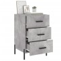 Mesita de noche madera de ingeniería gris hormigón 40x40x66 cm de vidaXL, Mesitas de noche - Ref: Foro24-827672, Precio: 68,9...
