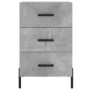 Mesita de noche madera de ingeniería gris hormigón 40x40x66 cm de vidaXL, Mesitas de noche - Ref: Foro24-827672, Precio: 68,9...