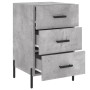 Mesita de noche madera de ingeniería gris hormigón 40x40x66 cm de vidaXL, Mesitas de noche - Ref: Foro24-827672, Precio: 68,9...