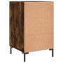 Mesita de noche madera de ingeniería roble ahumado 40x40x66 cm de vidaXL, Mesitas de noche - Ref: Foro24-827665, Precio: 52,9...