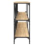 Mesa consola hierro madera ingeniería roble Sonoma 200x30x75 cm en Mesas auxiliares | Comprar online en Foru.es