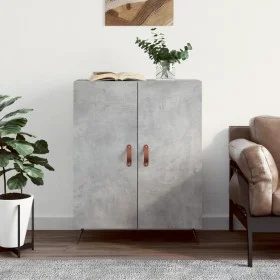 Aparador de madera de ingeniería gris hormigón 69,5x34x90 cm de vidaXL, Aparadores - Ref: Foro24-827696, Precio: 75,59 €, Des...