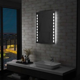 Espejo de pared de baño con LED 60x80 cm en Espejos | Comprar online en Foru.es