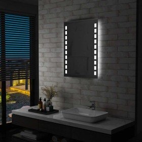 Espejo de pared de baño con LED 60x80 cm en Espejos | Comprar online en Foru.es