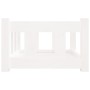 Cama para perros madera maciza de pino blanca 55,5x45,5x28 cm en Camas para perros | Comprar online en Foru.es