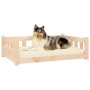 Cama para perros madera maciza de pino 95,5x65,5x28 cm en Camas para perros | Comprar online en Foru.es