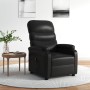 Sillón reclinable eléctrico de cuero sintético negro en Sillones | Comprar online en Foru.es