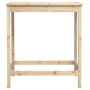 Mesa alta de bar madera maciza de pino 100x50x110 cm en Mesas de comedor | Comprar online en Foru.es