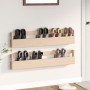Estantes para zapatos de pared 2 uds madera de pino 110x9x23 cm en Zapateros y organizadores de calzado | Comprar online en Foru
