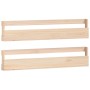 Estantes para zapatos de pared 2 uds madera de pino 110x9x23 cm en Zapateros y organizadores de calzado | Comprar online en Foru
