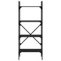 Librería de 4 estantes madera ingeniería negro 56x31,5x138,5 cm en Librerías y estanterías | Comprar online en Foru.es