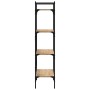 Librería de 4 estantes madera roble Sonoma 56x31,5x138,5 cm en Librerías y estanterías | Comprar online en Foru.es
