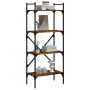 Librería de 4 estantes madera roble ahumado 56x31,5x138,5 cm en Librerías y estanterías | Comprar online en Foru.es
