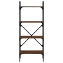 Librería de 4 estantes madera marrón roble 56x31,5x138,5 cm en Librerías y estanterías | Comprar online en Foru.es