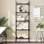 Librería de 5 estantes madera de ingeniería negro 56x31,5x174cm en Librerías y estanterías | Comprar online en Foru.es