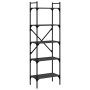 Librería de 5 estantes madera de ingeniería negro 56x31,5x174cm en Librerías y estanterías | Comprar online en Foru.es
