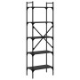 Librería de 5 estantes madera de ingeniería negro 56x31,5x174cm en Librerías y estanterías | Comprar online en Foru.es