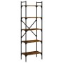 Librería de 5 estantes madera roble ahumado 56x31,5x174 cm en Librerías y estanterías | Comprar online en Foru.es