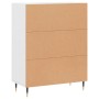 Aparador de madera de ingeniería blanco 69,5x34x90 cm de vidaXL, Aparadores - Ref: Foro24-827700, Precio: 78,00 €, Descuento: %