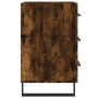 Mesita de noche madera de ingeniería roble ahumado 40x40x66 cm de vidaXL, Mesitas de noche - Ref: Foro24-827689, Precio: 67,6...
