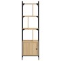 Estantería con puerta madera roble Sonoma 44,5x30x154,5 cm en Librerías y estanterías | Comprar online en Foru.es
