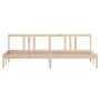 Estructura de cama madera maciza 200x200 cm de vidaXL, Camas y somieres - Ref: Foro24-814904, Precio: 116,60 €, Descuento: %