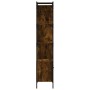 Estantería con puerta madera roble ahumado 44,5x30x154,5 cm en Librerías y estanterías | Comprar online en Foru.es