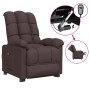 Sillón reclinable eléctrico tela marrón oscuro en Sillones | Comprar online en Foru.es