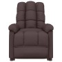 Sillón reclinable eléctrico tela marrón oscuro en Sillones | Comprar online en Foru.es