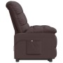 Sillón reclinable eléctrico tela marrón oscuro en Sillones | Comprar online en Foru.es