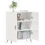 Aparador de madera contrachapada blanco brillante 69,5x34x90 cm de vidaXL, Aparadores - Ref: Foro24-827694, Precio: 82,84 €, ...