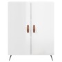 Aparador de madera contrachapada blanco brillante 69,5x34x90 cm de vidaXL, Aparadores - Ref: Foro24-827694, Precio: 82,84 €, ...