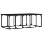Mesa de centro madera de ingeniería negra 100x50x35,5 cm en Mesas de centro | Comprar online en Foru.es