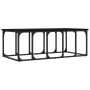 Mesa de centro madera de ingeniería negra 100x50x35,5 cm en Mesas de centro | Comprar online en Foru.es