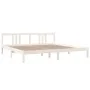 Estructura de cama madera maciza blanco 200x200 cm de vidaXL, Camas y somieres - Ref: Foro24-814905, Precio: 96,65 €, Descuen...