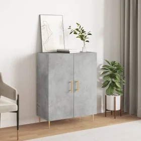 Aparador de madera de ingeniería gris hormigón 69,5x34x90 cm de vidaXL, Aparadores - Ref: Foro24-827712, Precio: 67,72 €, Des...