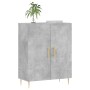 Aparador de madera de ingeniería gris hormigón 69,5x34x90 cm de vidaXL, Aparadores - Ref: Foro24-827712, Precio: 69,44 €, Des...