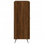 Aparador de madera de ingeniería marrón roble 69,5x34x90 cm de vidaXL, Aparadores - Ref: Foro24-827699, Precio: 89,39 €, Desc...