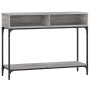 Mesa consola madera de ingeniería gris Sonoma 100x30,5x75 cm en Mesas auxiliares | Comprar online en Foru.es