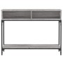 Mesa consola madera de ingeniería gris Sonoma 100x30,5x75 cm en Mesas auxiliares | Comprar online en Foru.es