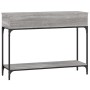 Mesa consola madera de ingeniería gris Sonoma 100x30,5x75 cm en Mesas auxiliares | Comprar online en Foru.es