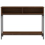 Mesa consola madera de ingeniería marrón roble 100x30,5x75 cm en Mesas auxiliares | Comprar online en Foru.es